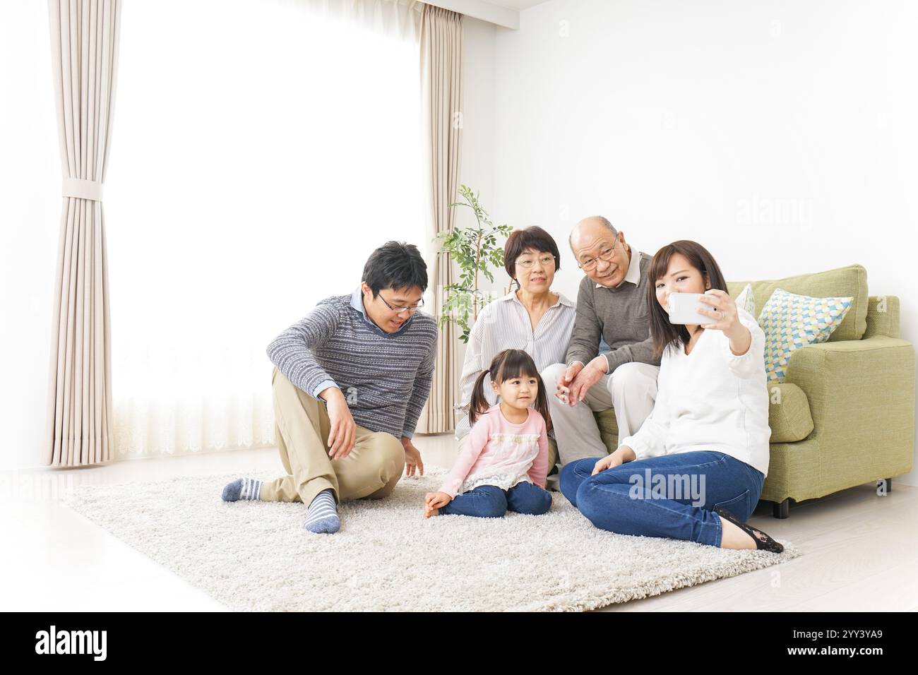 Famille famille image avec toute famille Banque D'Images