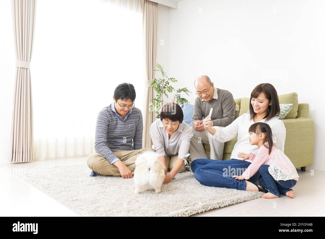 Famille famille image avec toute famille Banque D'Images