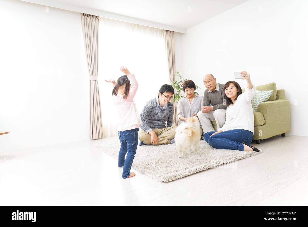 Famille famille image avec toute famille Banque D'Images