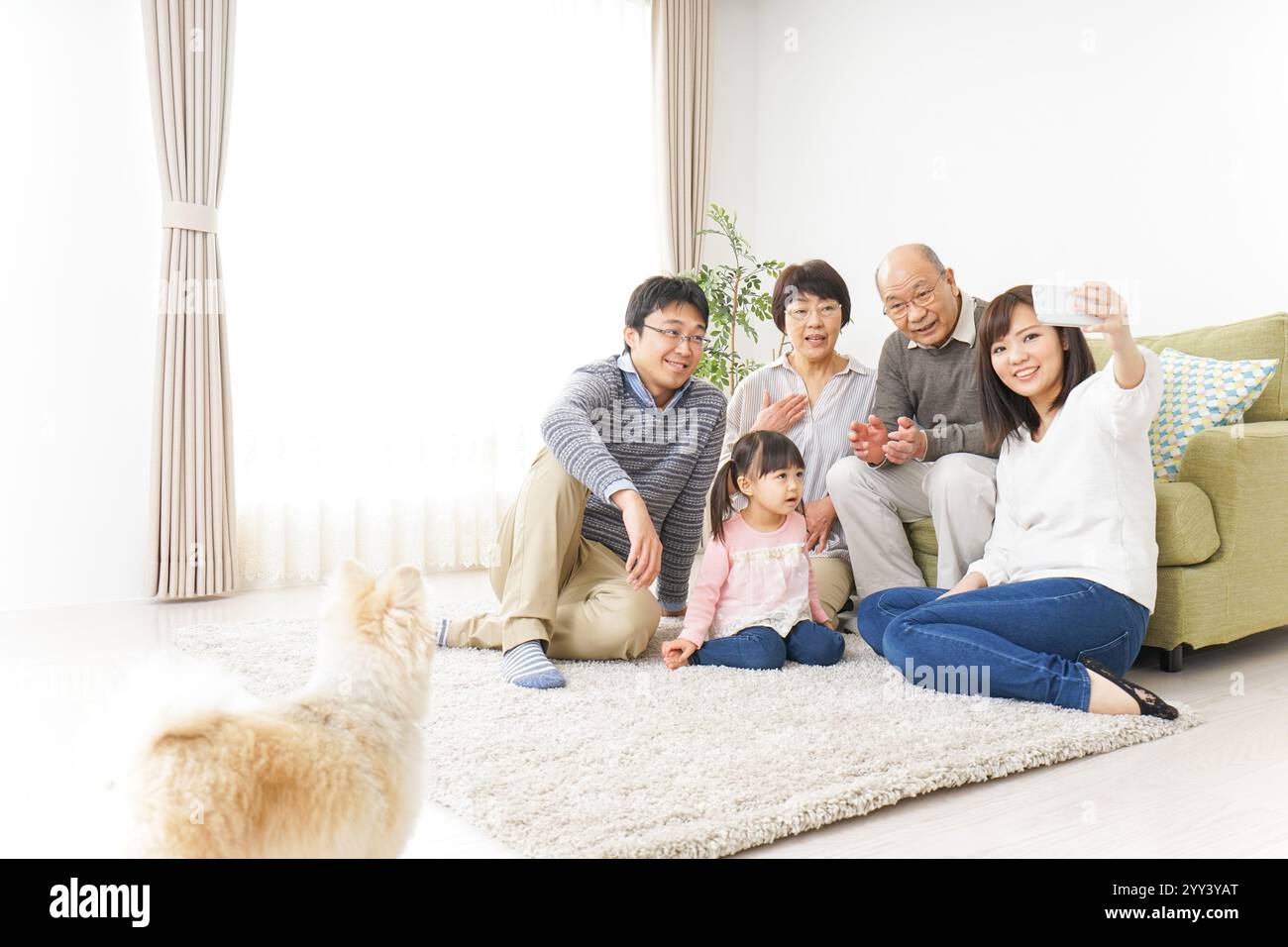 Famille famille image avec toute famille Banque D'Images