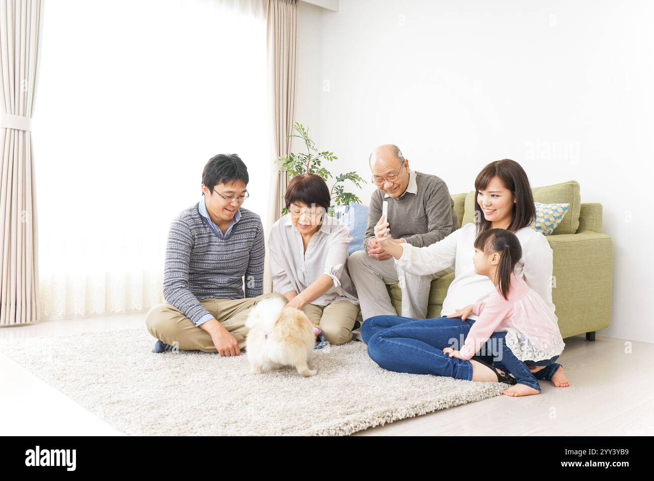 Famille famille image avec toute famille Banque D'Images