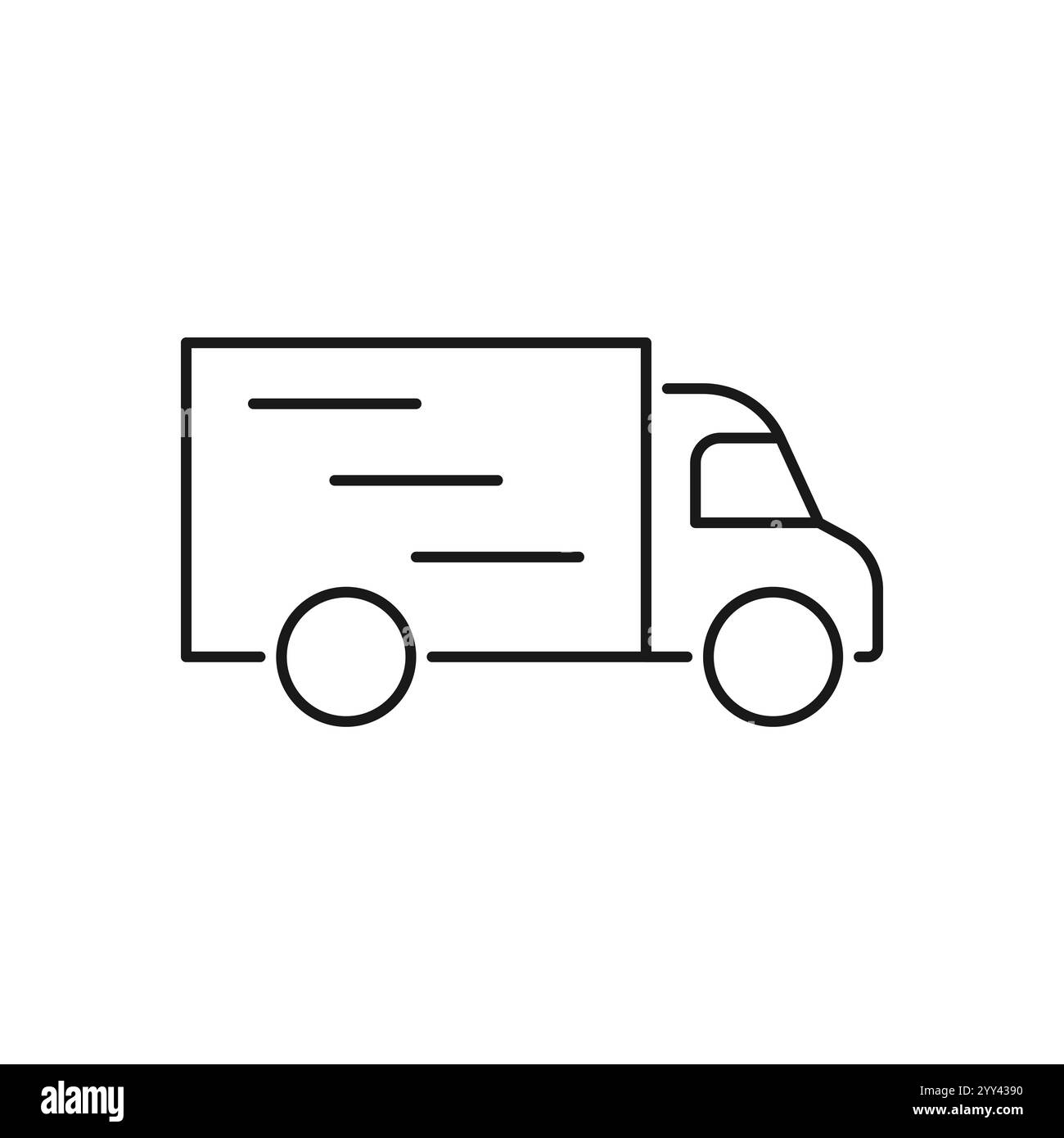 Icône de chariot. Fret, symbole de livraison. Illustration vectorielle Illustration de Vecteur
