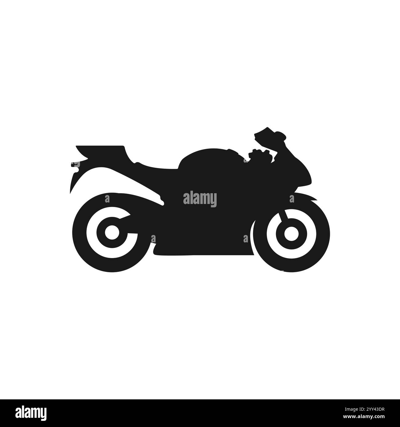 Icône de moto. Illustration de moto comme simple signe vectoriel et symbole à la mode pour la conception, les sites Web, la présentation ou l'application. Illustration de Vecteur
