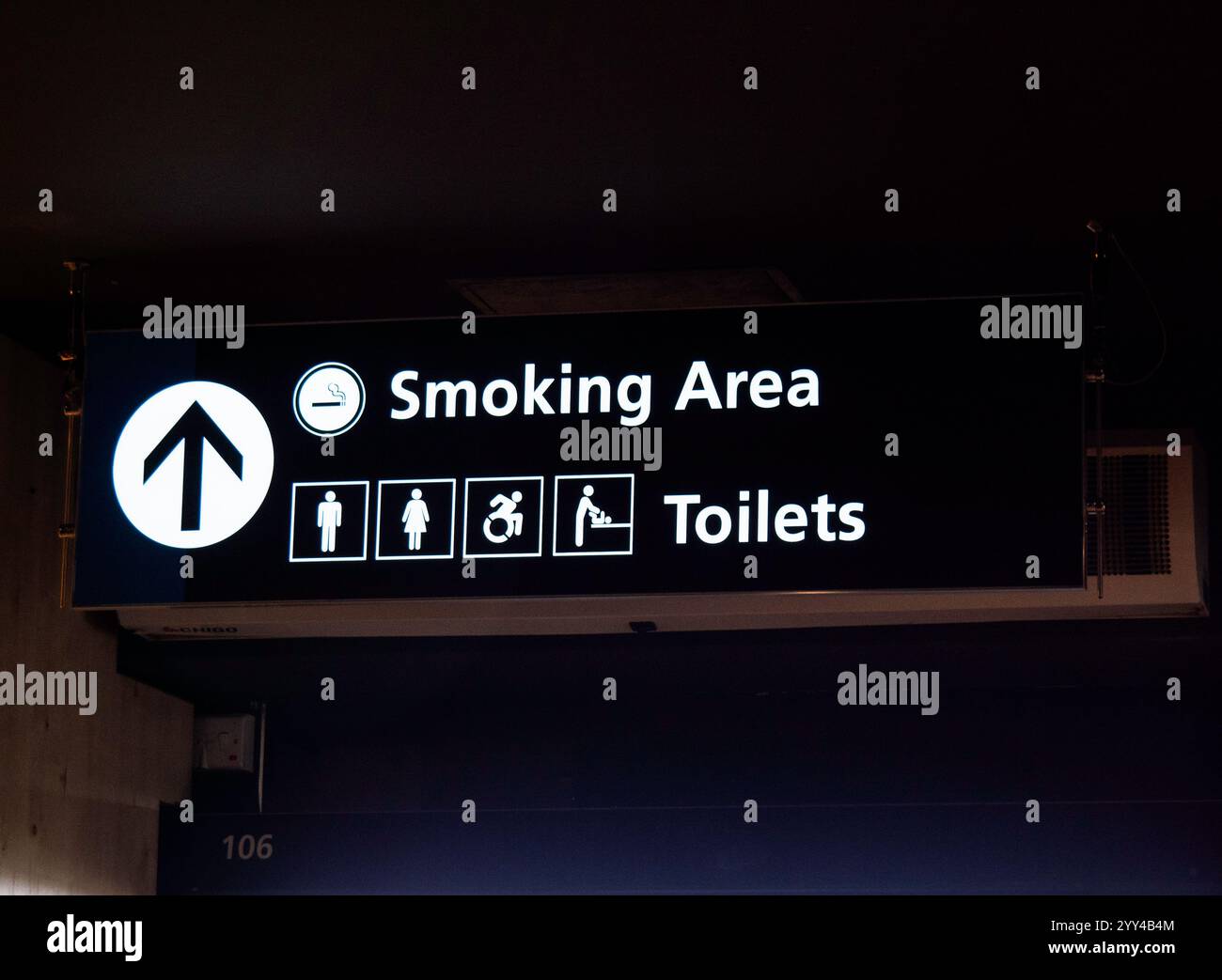 signalisation aéroportuaire Banque D'Images