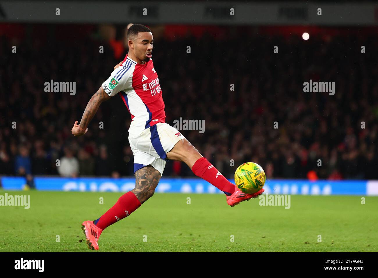 Gabriel Jesus of Arsenal - Arsenal v Crystal Palace, Carabao Cup Quarter final, Emirates Stadium, Londres, Royaume-Uni - 18 décembre 2024 usage éditorial exclusif - des restrictions DataCo s'appliquent Banque D'Images