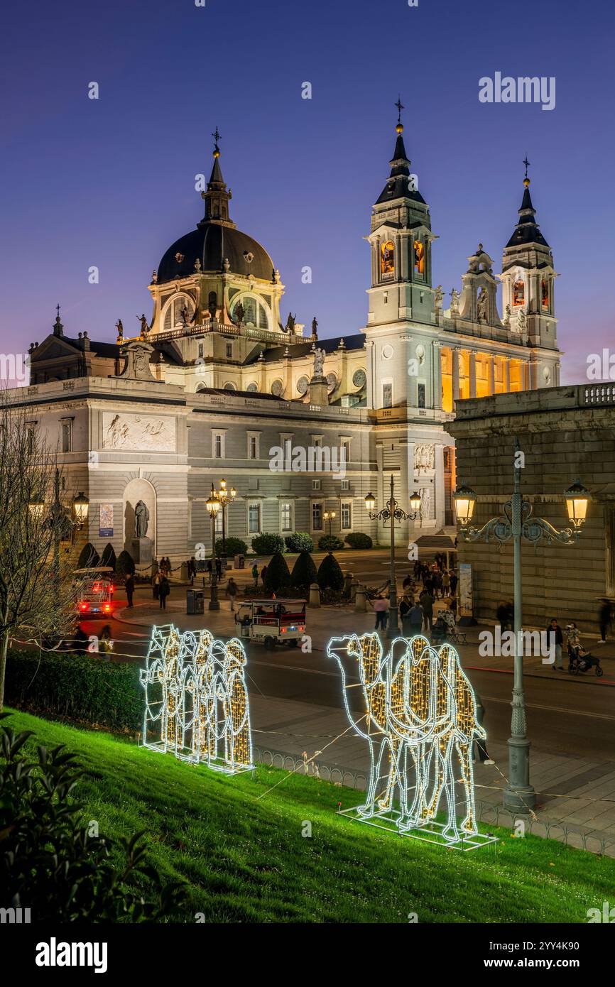 Cathédrale de l'Almudena, Madrid, Espagne Banque D'Images