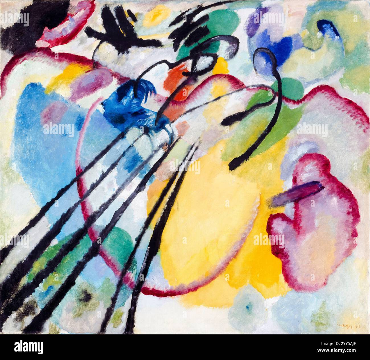Wassily Kandinsky, improvisation 26 (aviron), peinture abstraite à l'huile sur toile, 1912 Banque D'Images