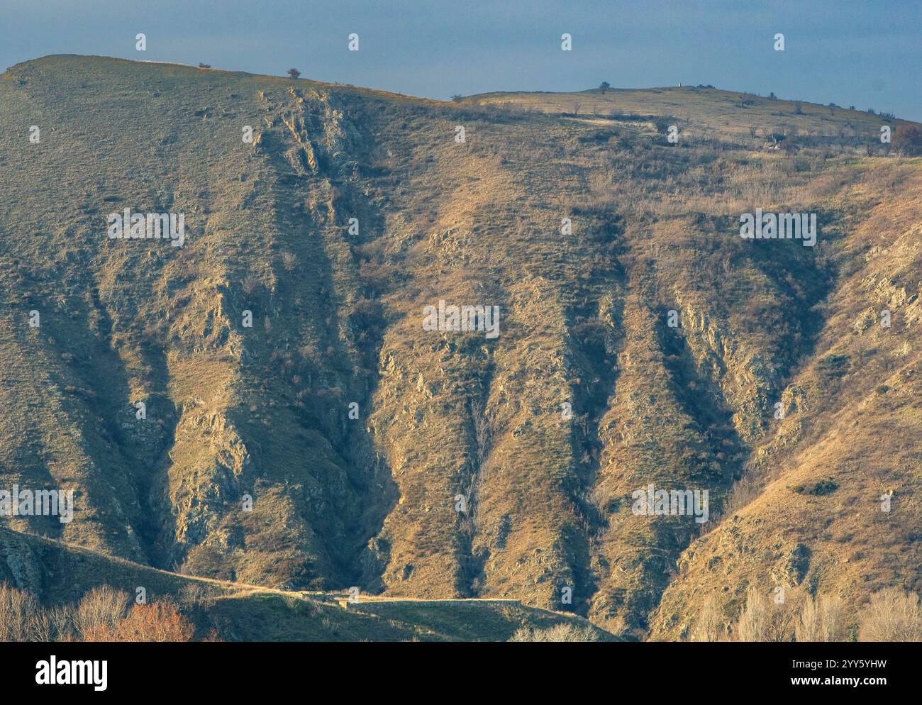 Rolling Hills : motifs et textures dans nature's Canvas. Morning Sky. Banque D'Images