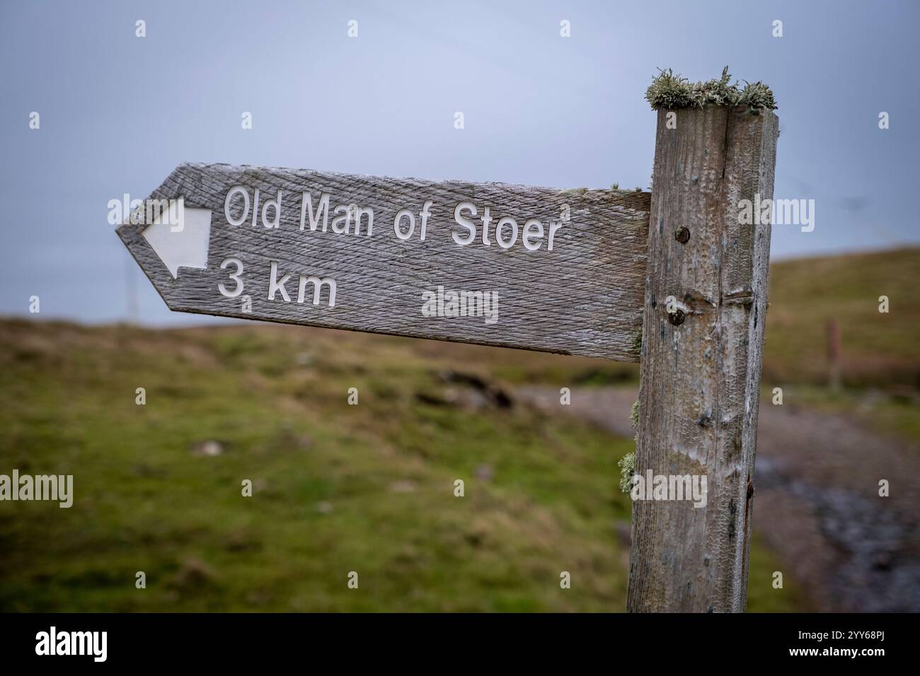 Le vieil homme de Stoer, Sea Stack à Sutherland, Écosse Royaume-Uni Banque D'Images