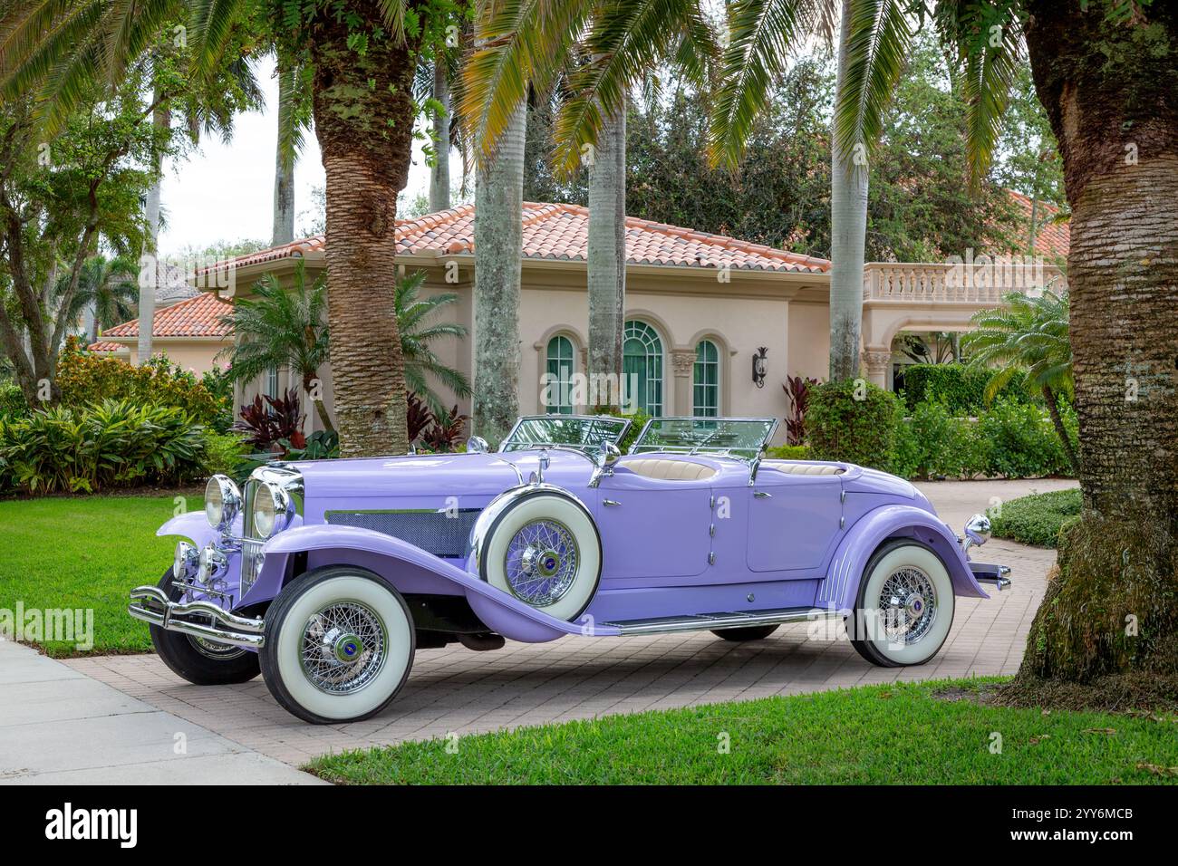 Entièrement restauré 1931 Model J Duesenberg convertible, Naples, Floride, États-Unis Banque D'Images