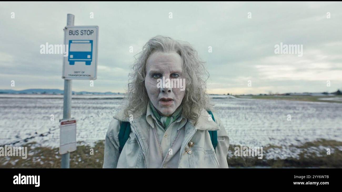 LONGLEGS 2024 Neon film avec Nicholas cage dans le rôle-titre d'un tueur en série insaisissable. Banque D'Images