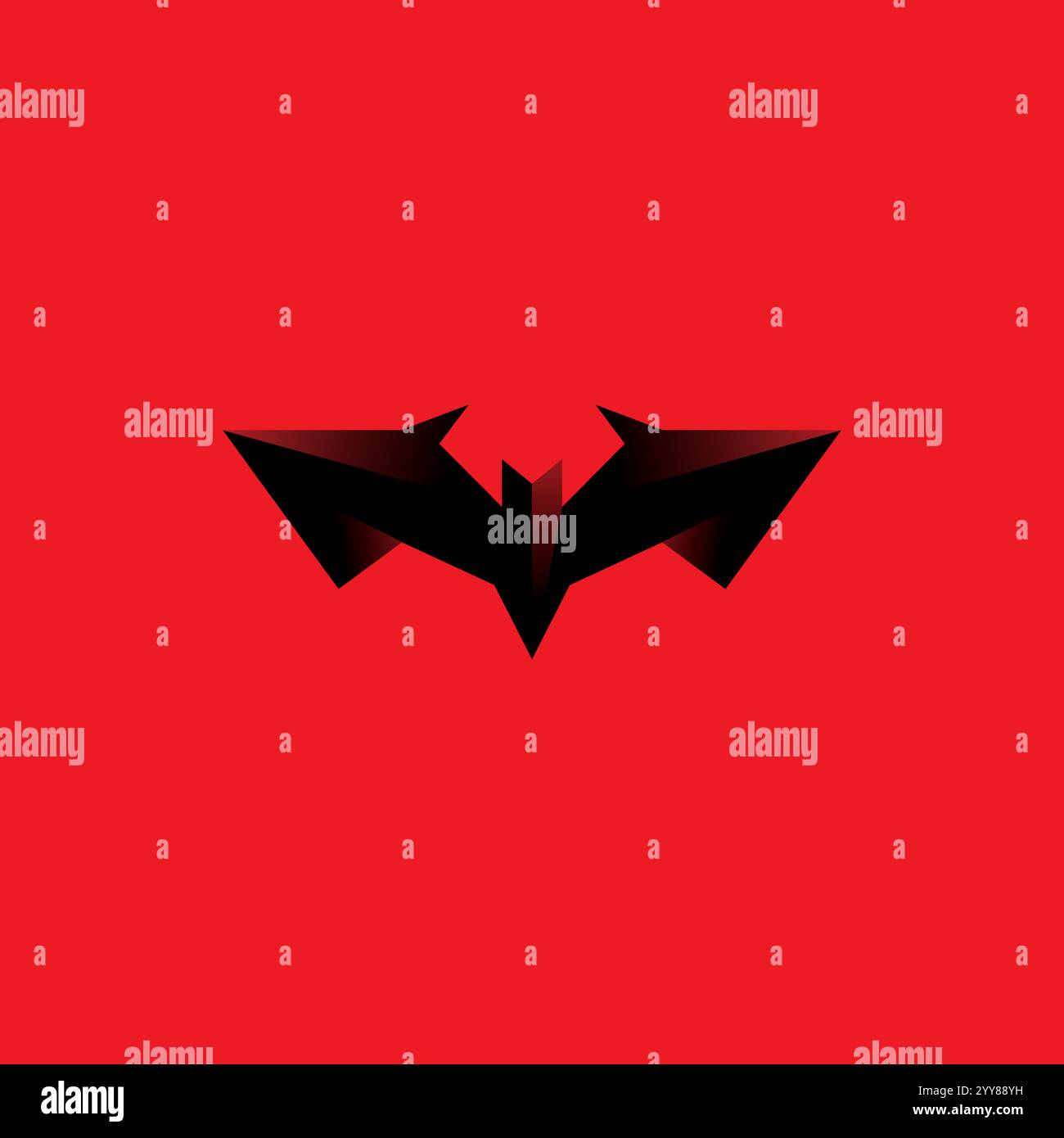 Illustration vectorielle abstraite d'icône de chauve-souris Illustration de Vecteur