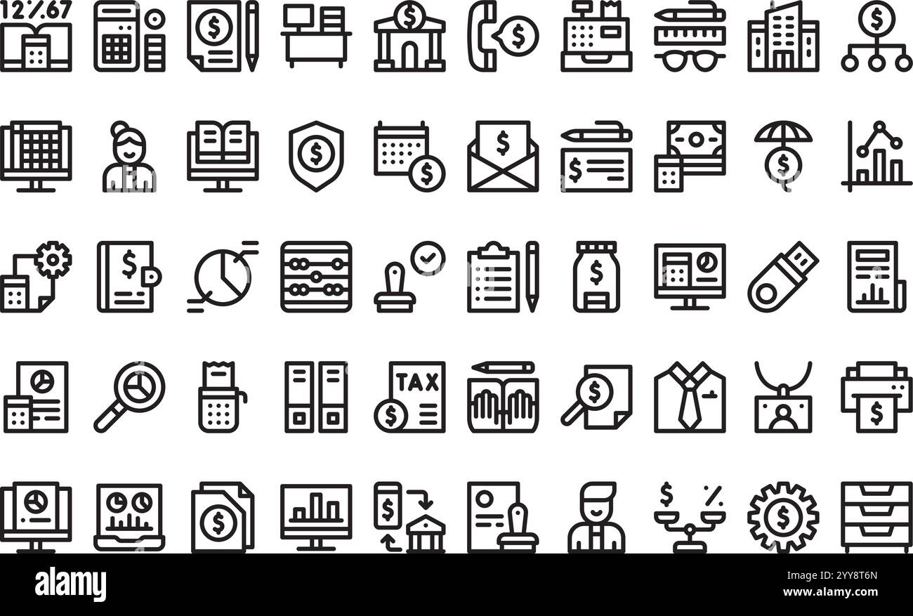 Collection d'icônes vectorielles de haute qualité avec contour modifiable. Idéal pour les projets professionnels et créatifs. Illustration de Vecteur