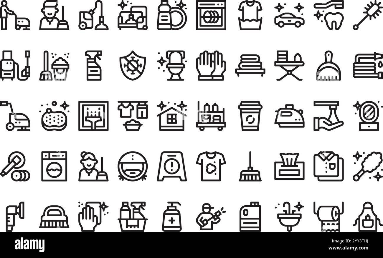 Collection d'icônes vectorielles de haute qualité avec contour modifiable. Idéal pour les projets professionnels et créatifs. Illustration de Vecteur