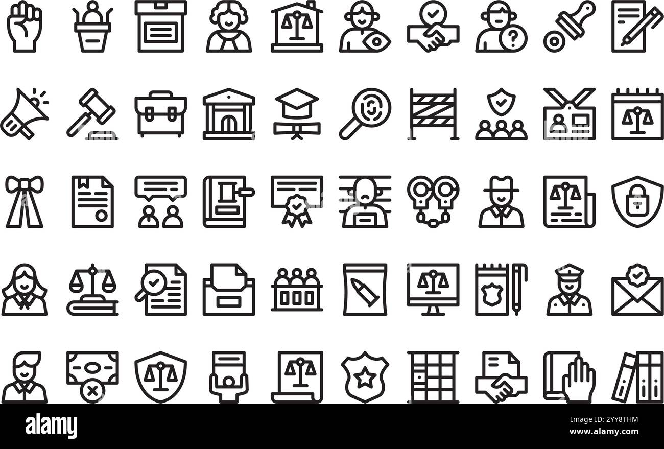 Collection d'icônes vectorielles de haute qualité avec contour modifiable. Idéal pour les projets professionnels et créatifs. Illustration de Vecteur