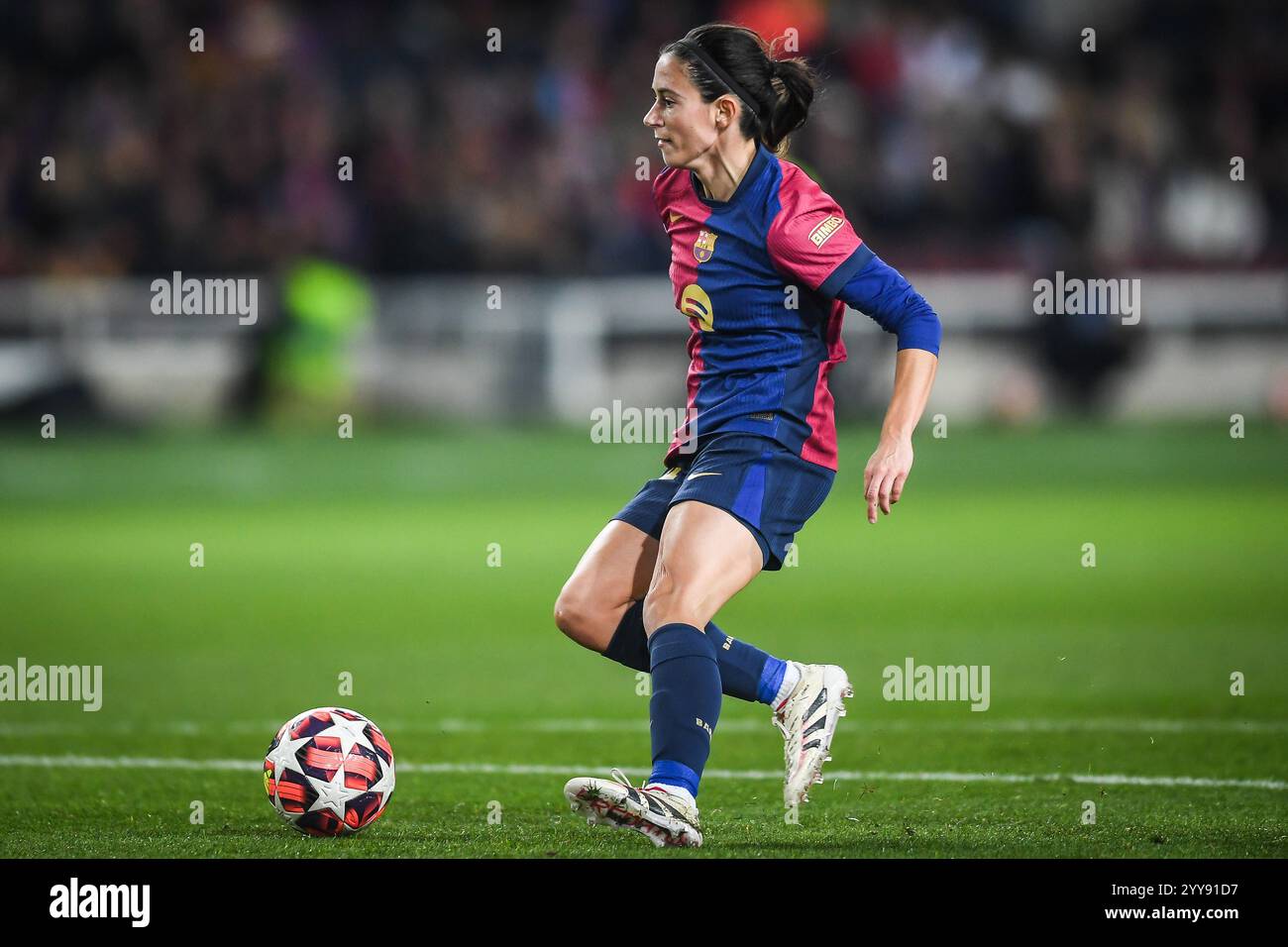 Aitana BONMATI de Barcelone lors de la Ligue des Champions de l'UEFA Womenâ, Groupe d, match de football entre le FC Barcelone et le Manchester City FC le 18 décembre 2024 à l'Estadi Olimpic Lluis Companys à Barcelone, Espagne Banque D'Images