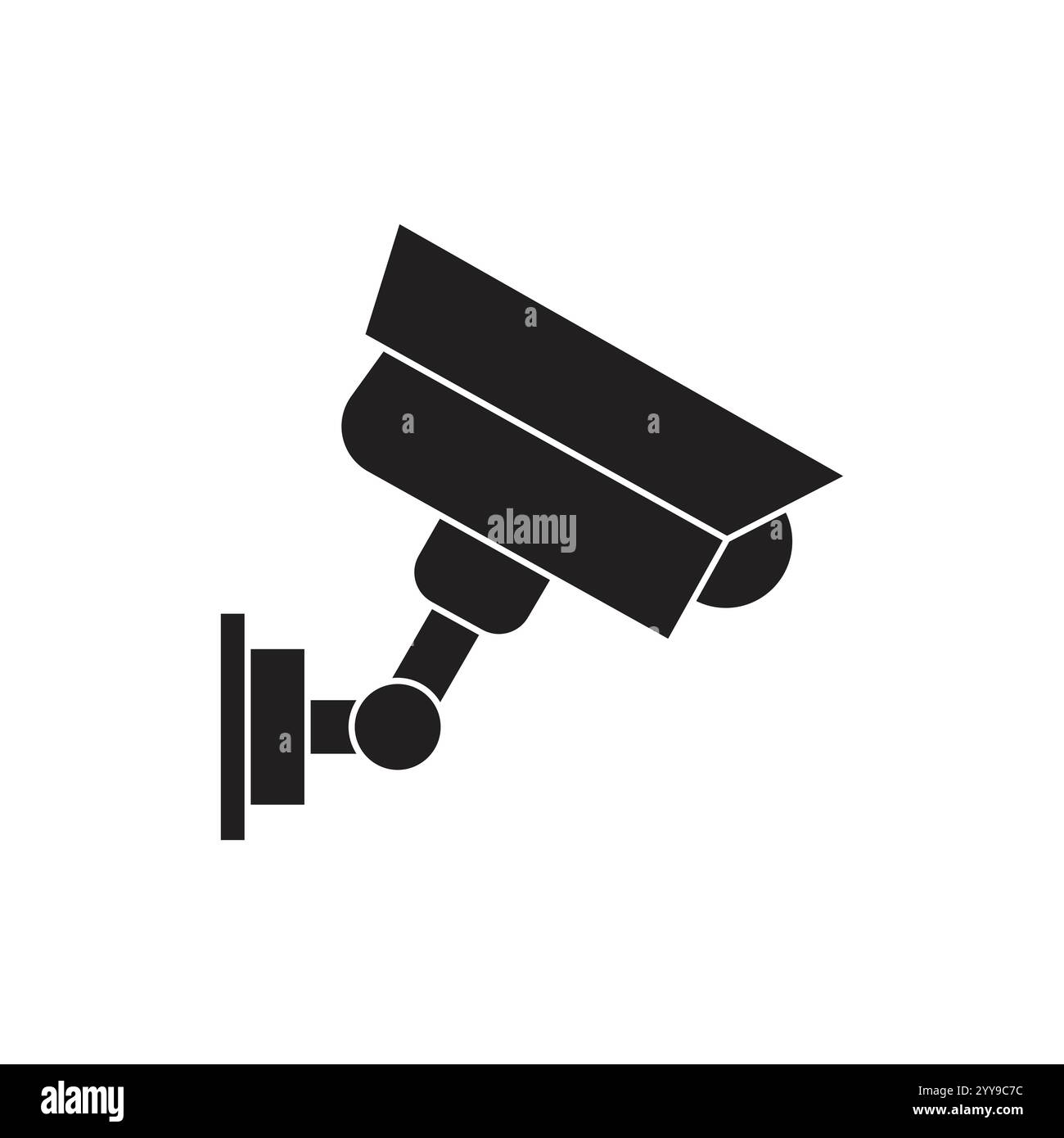 CCTV fixe, conception d'illustration de modèle de vecteur d'icône de caméra de sécurité Illustration de Vecteur