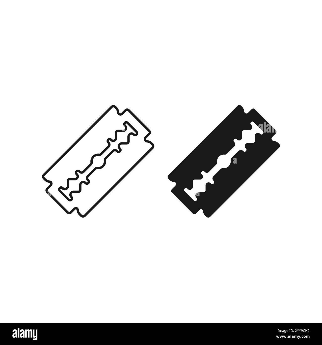 Ensemble d'icône de ligne plate de lame de rasoir isolé sur fond blanc Illustration de Vecteur Ensemble d'icône de ligne plate de lame de rasoir isolé sur fond blanc Illustration de Vecteur