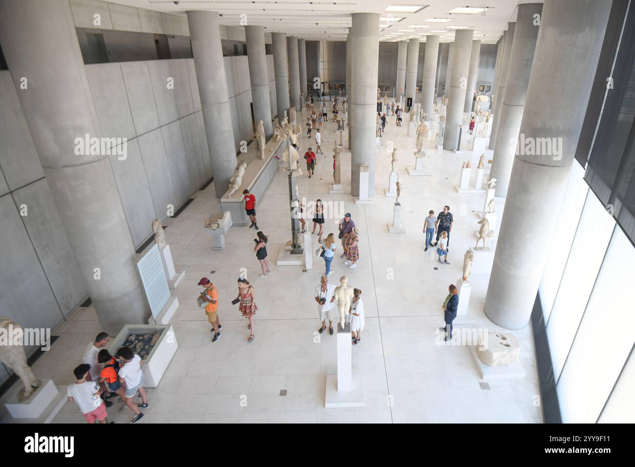 Musée de l'Acropole : Galerie de l'Acropole archaïque. Athènes, Grèce Banque D'Images