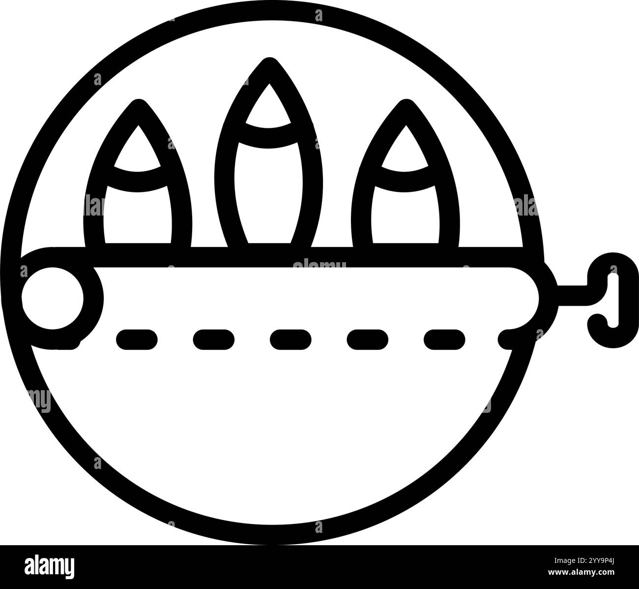 Sardine peut Tin icône de camping de nourriture. Signe vecteur de boîte de poisson. Thon, sardines ou anchois bien conservés et conservés en étain d'aluminium de forme ronde. Simple v Illustration de Vecteur