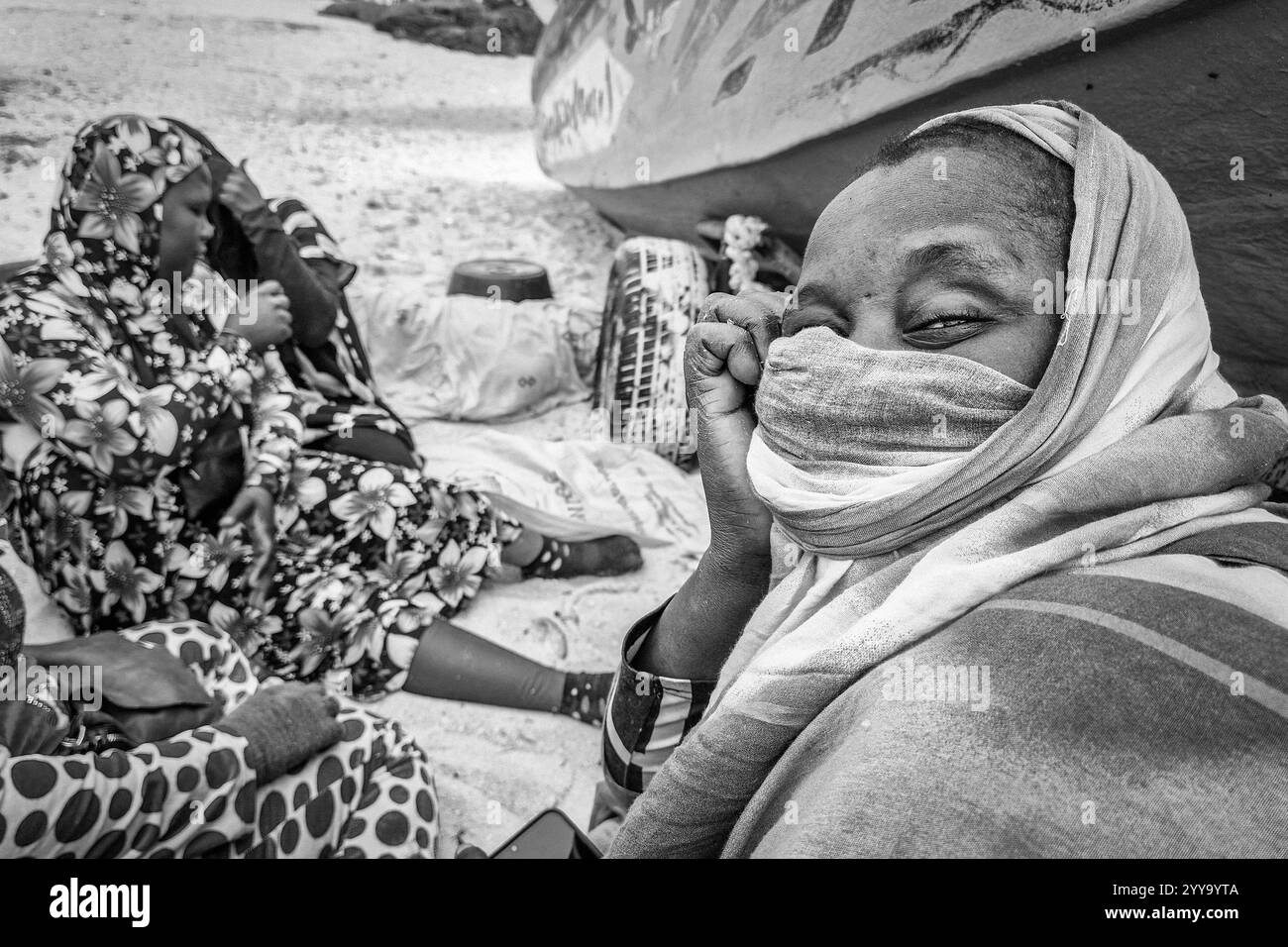 Mauritanie, Nouakchott, marché du poisson Banque D'Images