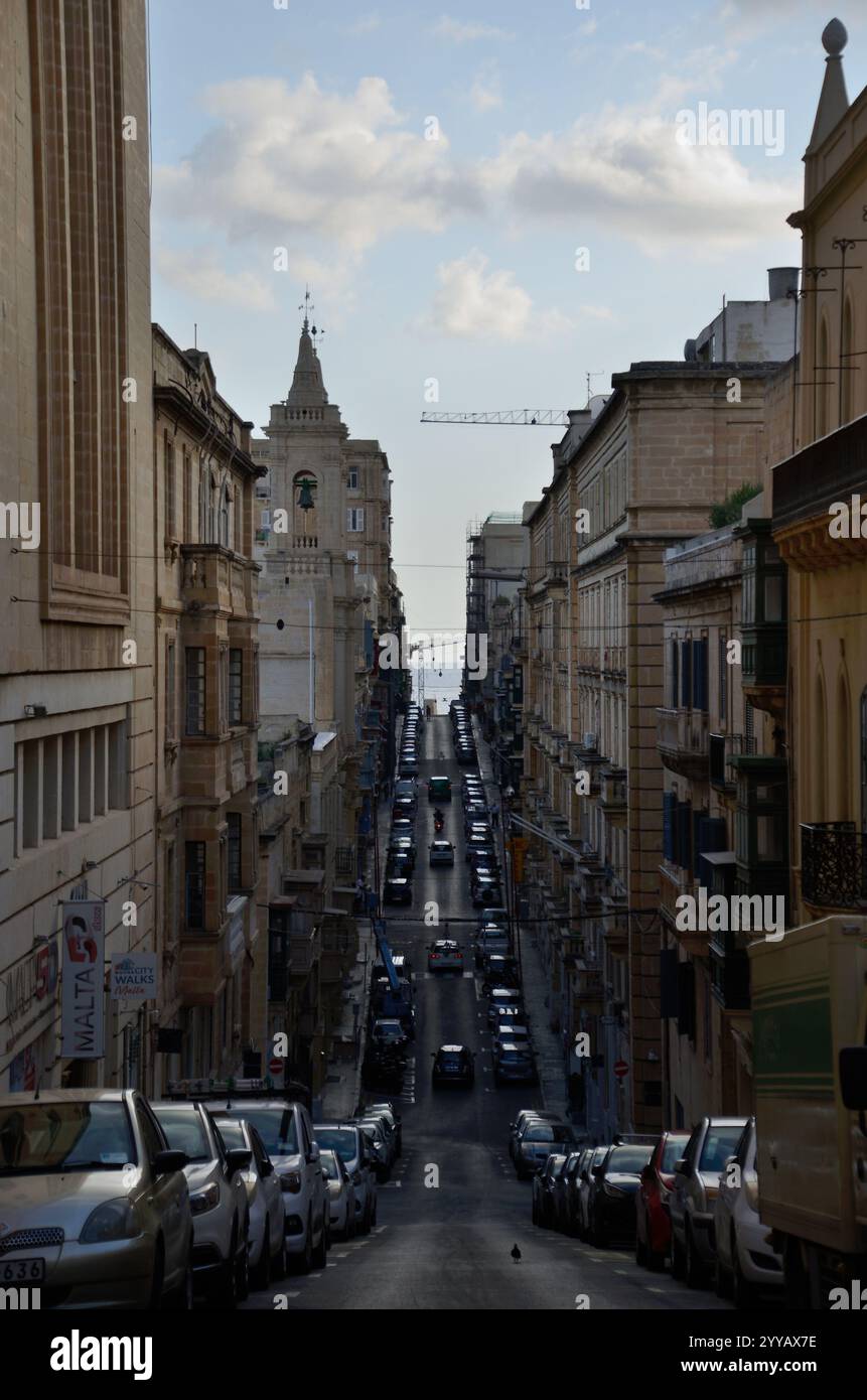 Old Bakery Street, Valletta, Malta, Europe Banque D'Images