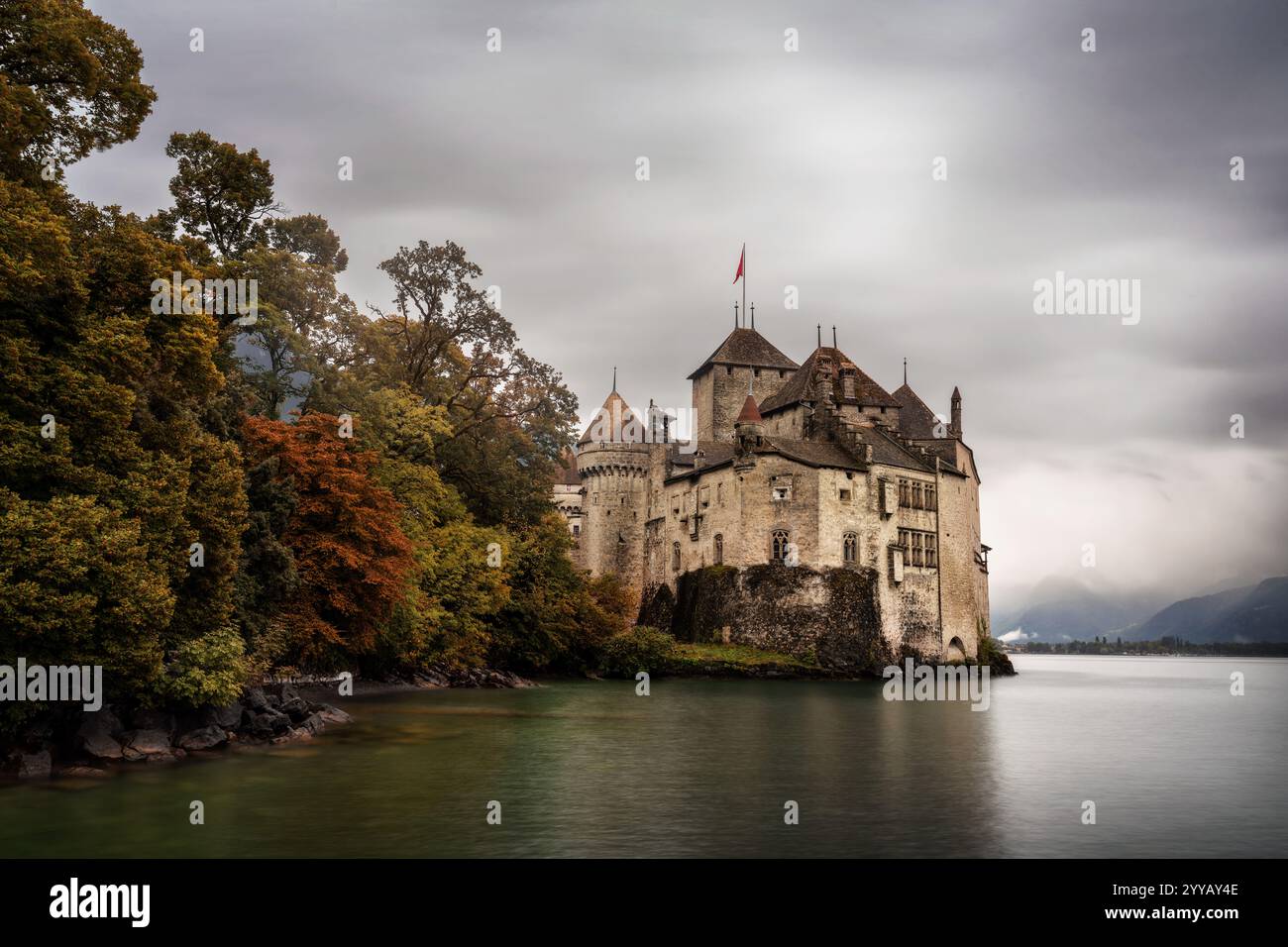 Château de Montreux près du lac Léman Suisse, septembre 2024 Banque D'Images