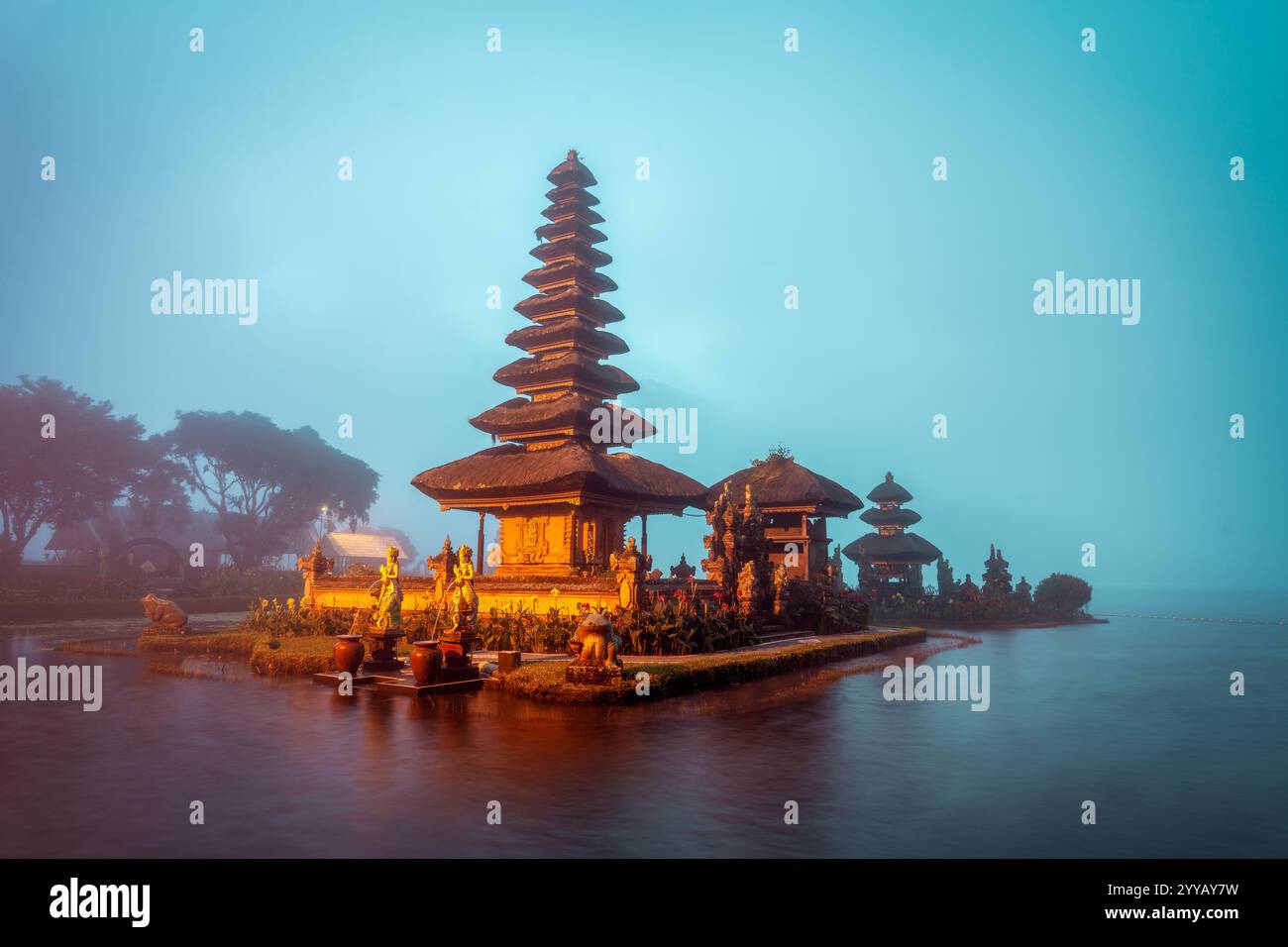 Temple Ulun Danu Beratan à Bali, Indonésie Banque D'Images