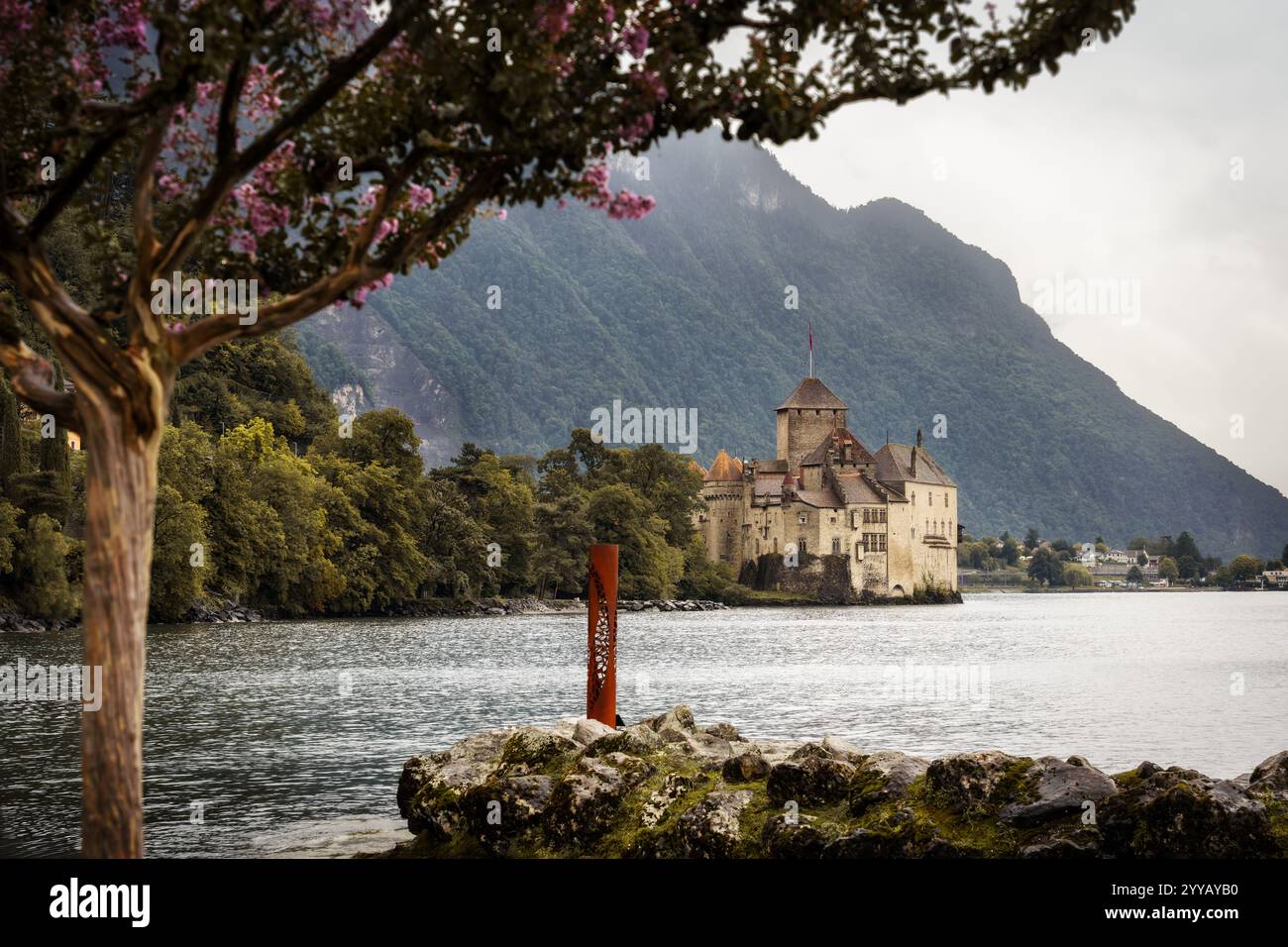 Château de Montreux près du lac Léman Suisse, septembre 2024 Banque D'Images