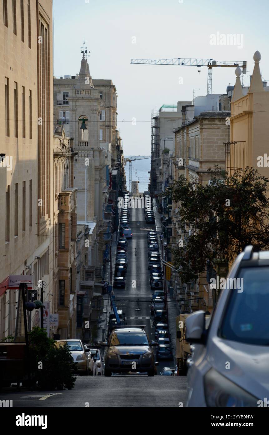 Old Bakery Street, Valletta, Malta, Europe Banque D'Images