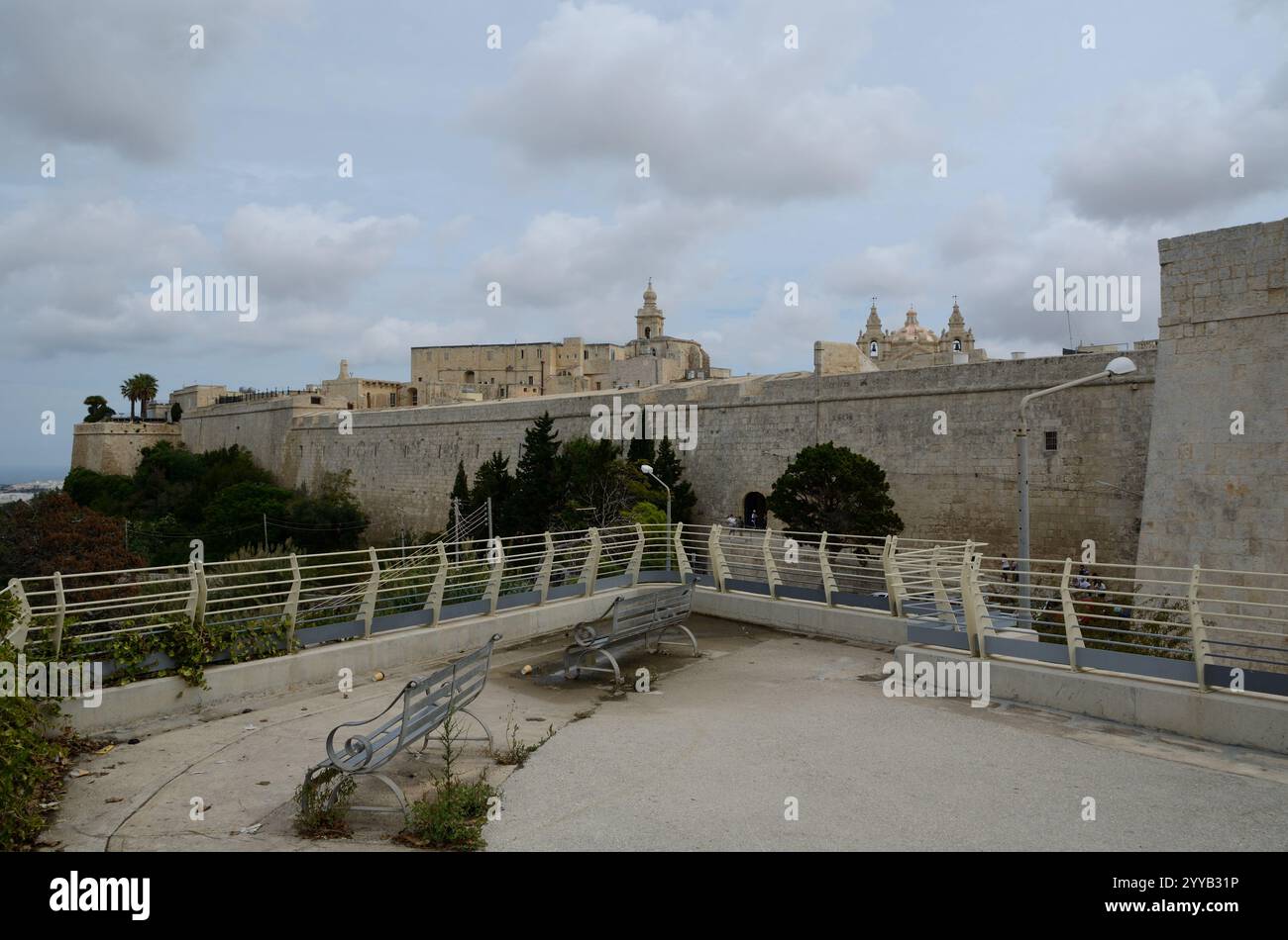 Église de l'Annonciation de notre-Dame et cathédrale Saint-Paul, Mdina, Malte, Europe Banque D'Images