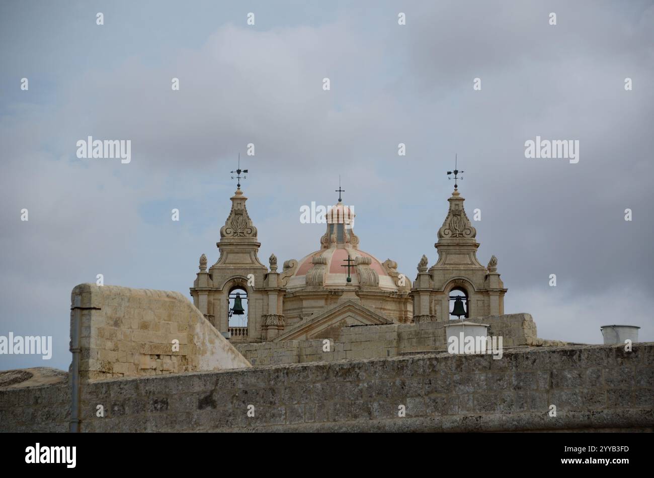 Cathédrale Saint-Paul, Mdina, Malte, Europe Banque D'Images