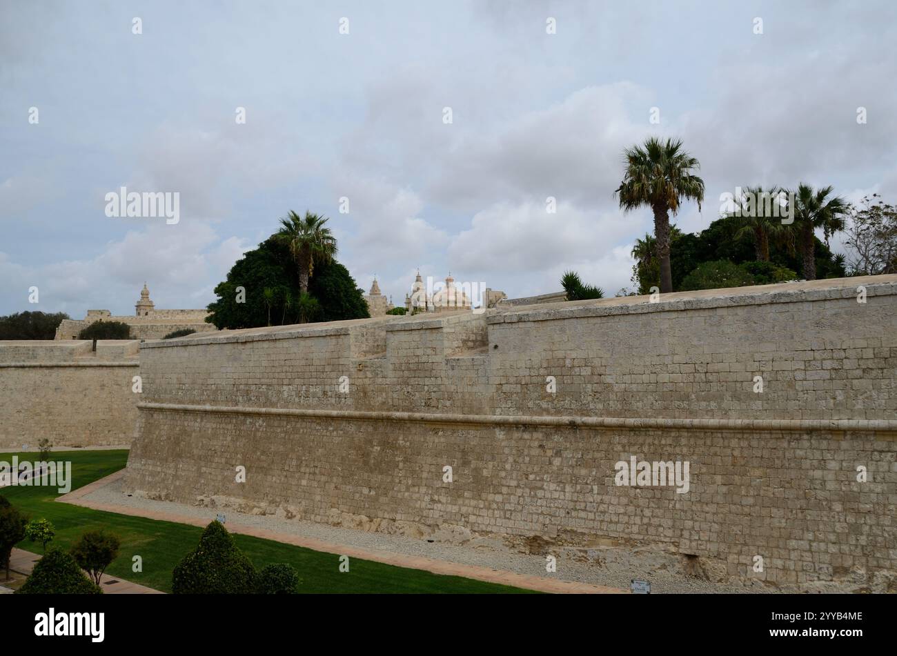 Murs de Mdina, Malte, Europe Banque D'Images