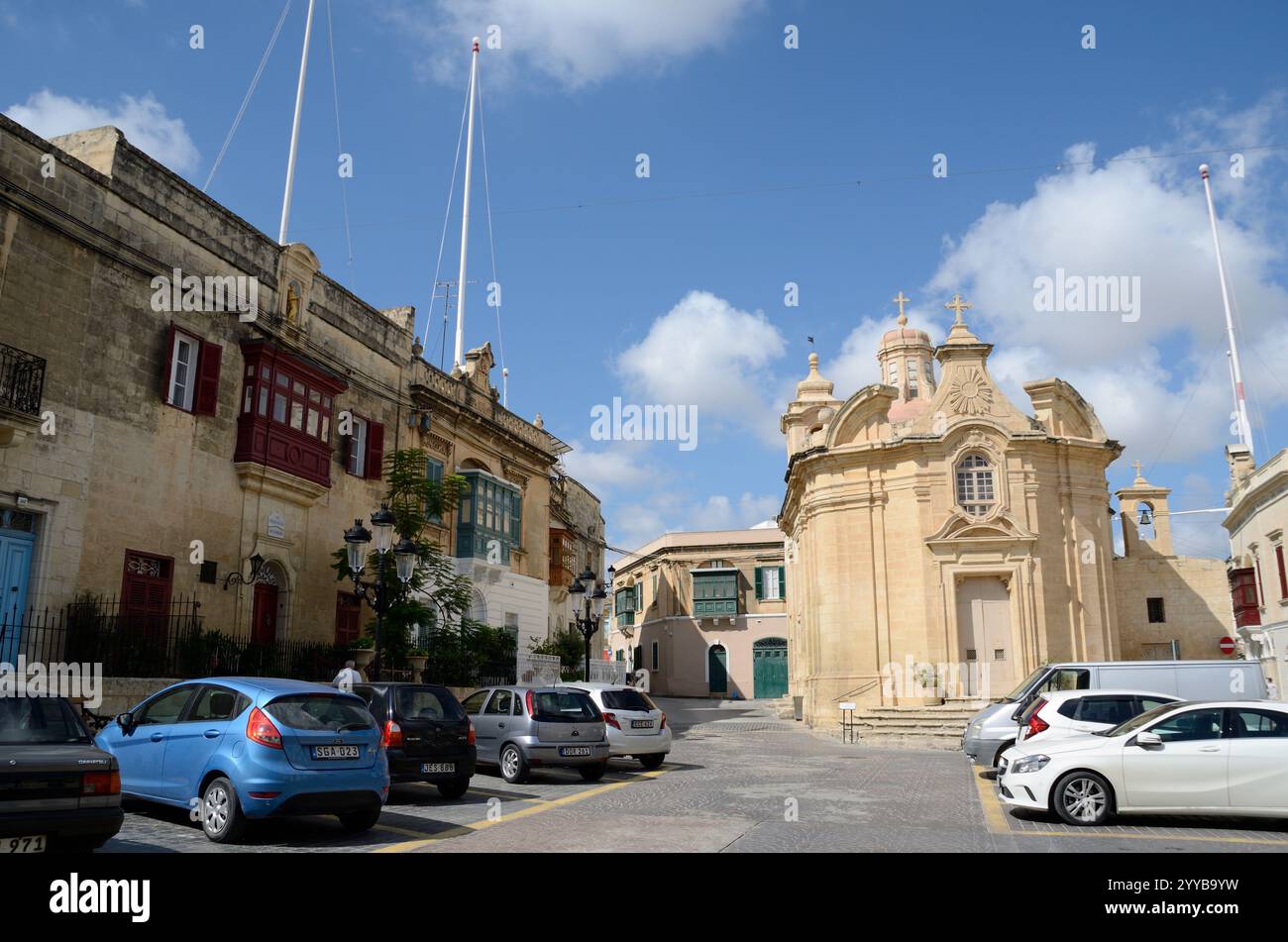 Église Saint François, Triq il-Kbira, Curmi-Qormi, Malte, Europe Banque D'Images