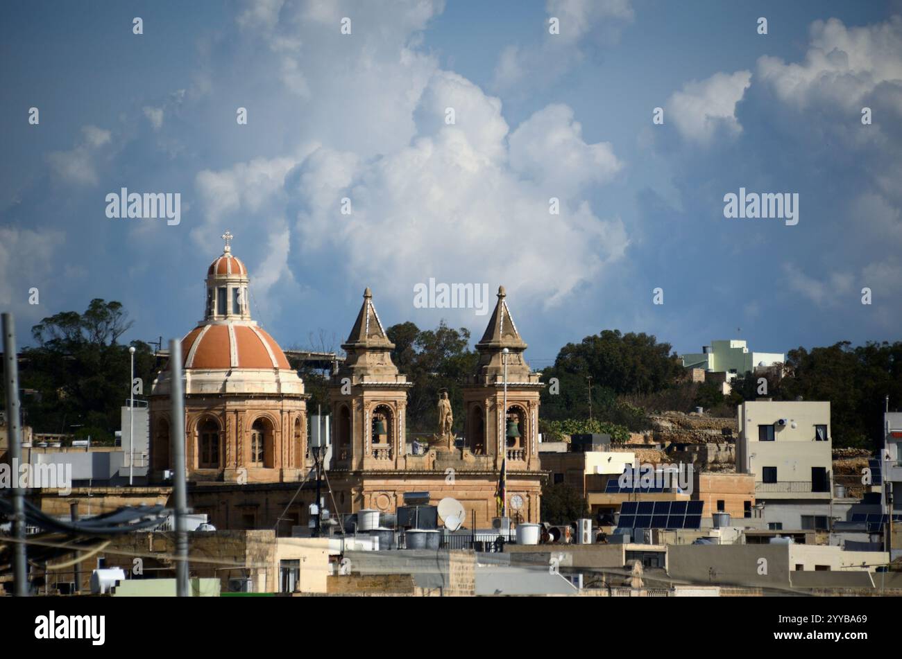 Sanctuaire de notre-Dame de Pompéi, Marsa Scirocco-Marsaxlokk, Malte, Europe Banque D'Images