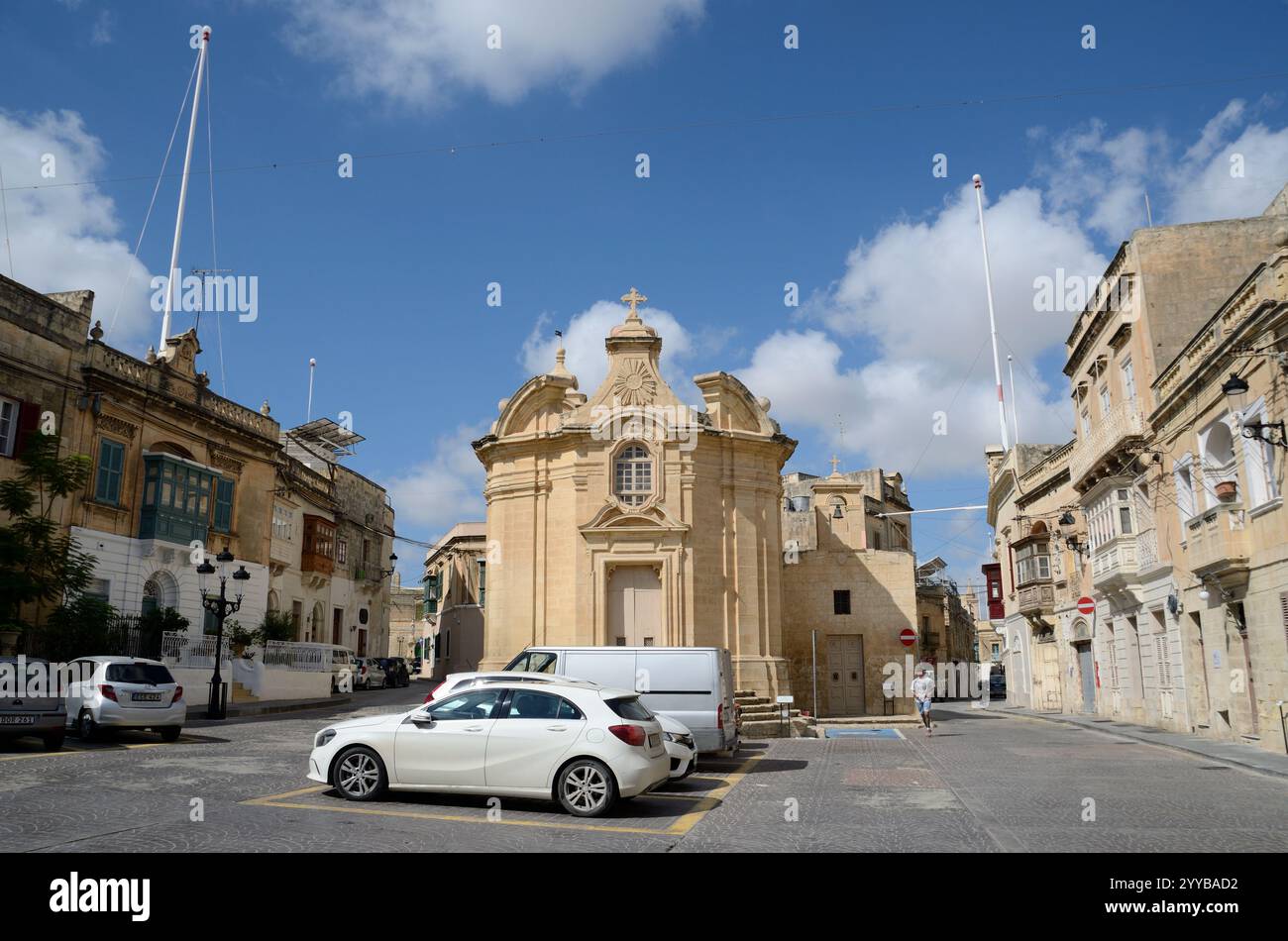 Église Saint François, Triq il-Kbira, Curmi-Qormi, Malte, Europe Banque D'Images