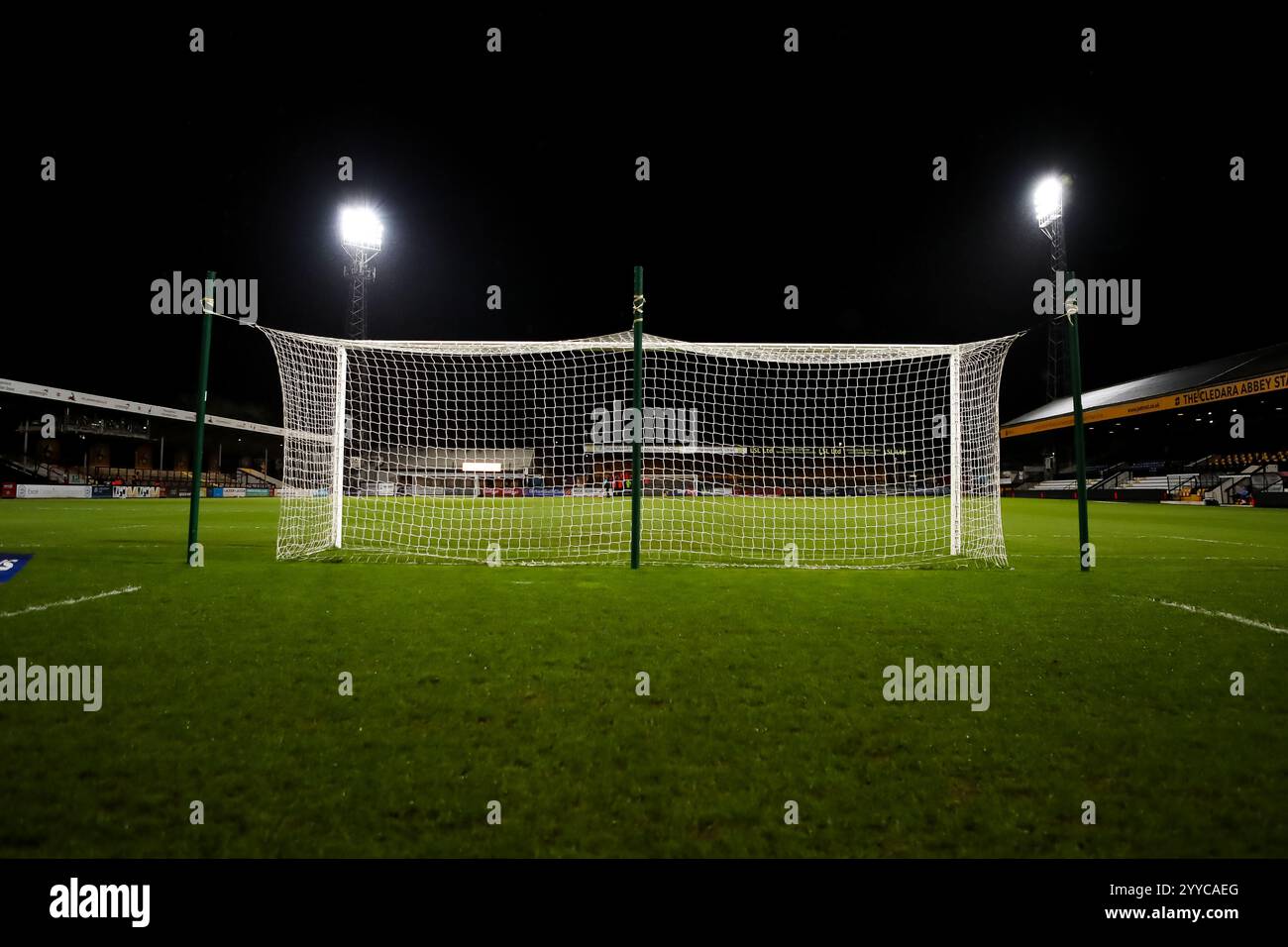 Une vue générale du Cledara Abbey Stadium, Cambridge avant le match EFL League One entre Cambridge United et Huddersfield Town. Banque D'Images