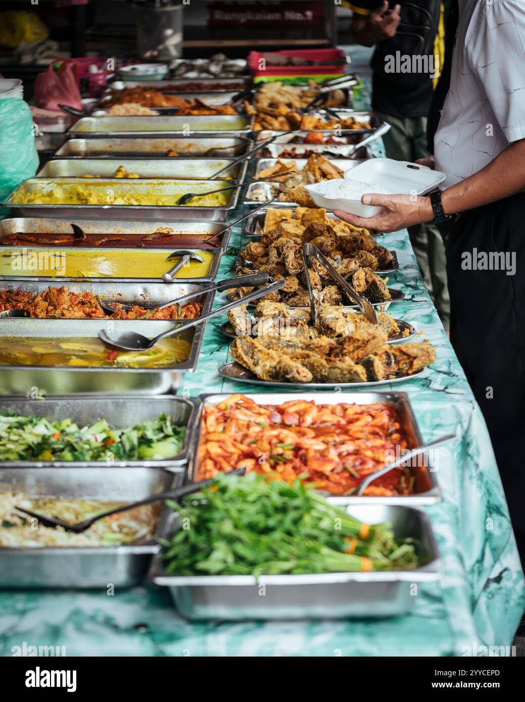 Stand de nourriture, Kuala Lumpur, Malaisie Banque D'Images