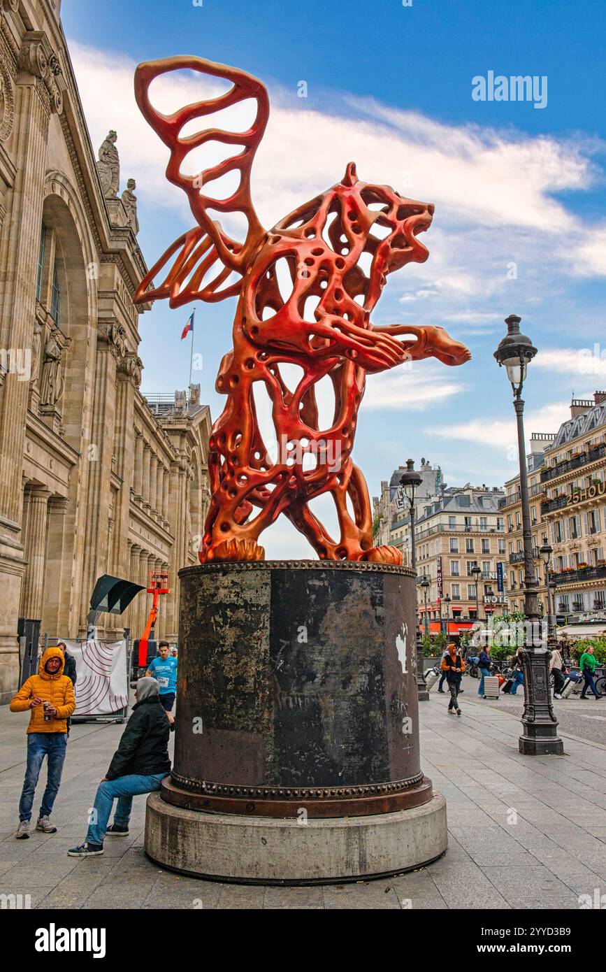 La Gare du Nord au coeur de Paris, France Banque D'Images