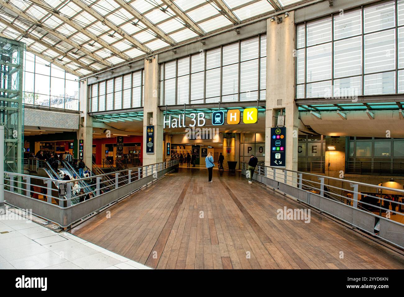 La Gare du Nord au coeur de Paris, France Banque D'Images