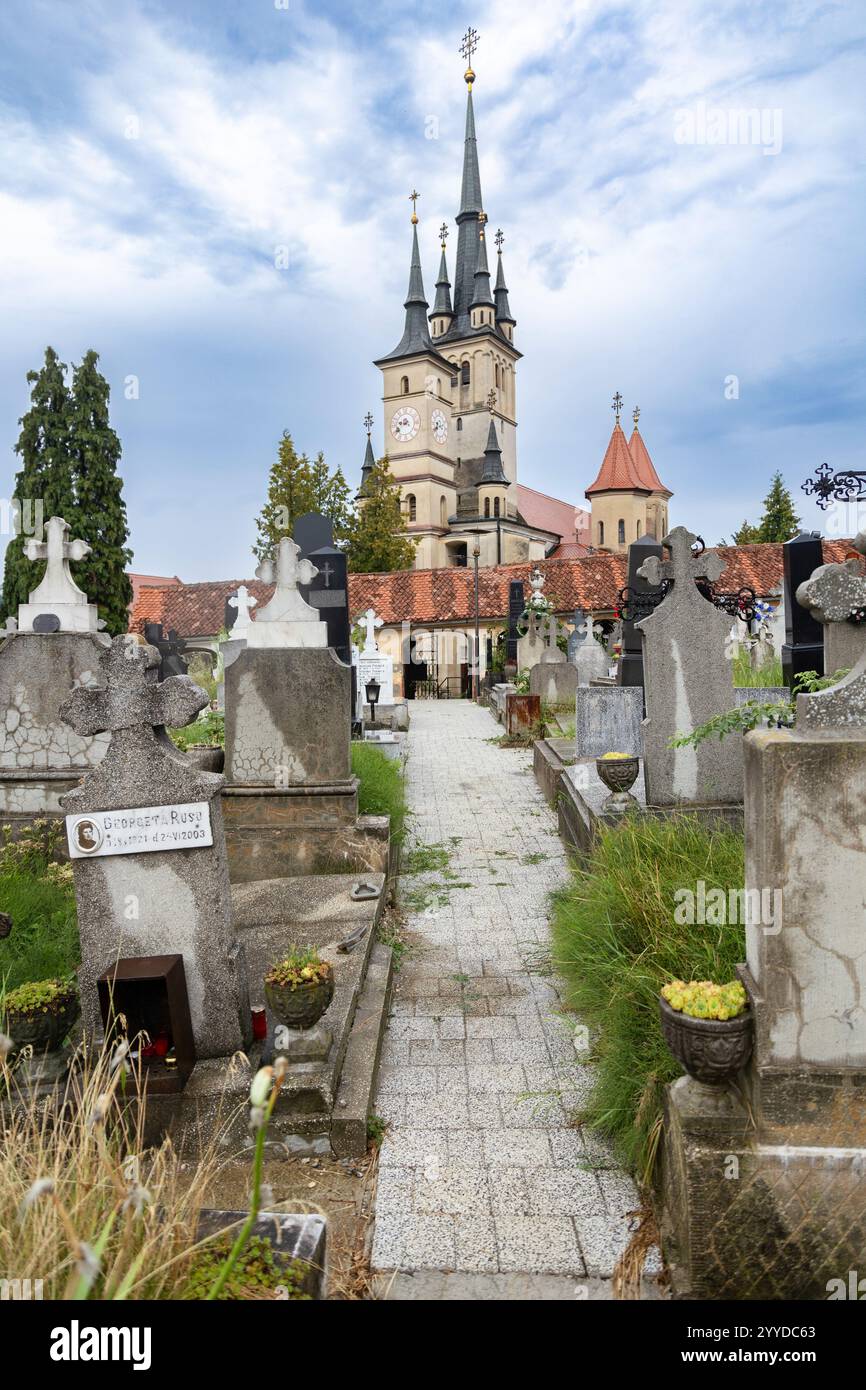 BRASOV (ROUMANIE) − Biserica Ortodoxă Sfântul Nicolae din Șchei Banque D'Images