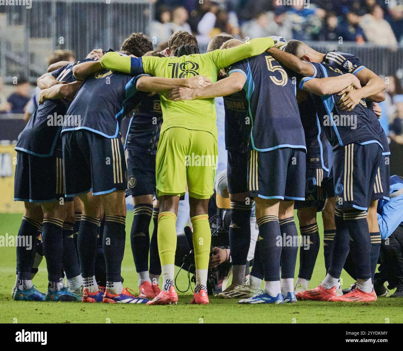 CHESTER, PA, États-Unis - 28 SEPTEMBRE 2024 : MLS match entre Philadelphia Union et Atlanta United FC au Subaru Park. ***USAGE ÉDITORIAL SEULEMENT*** Banque D'Images