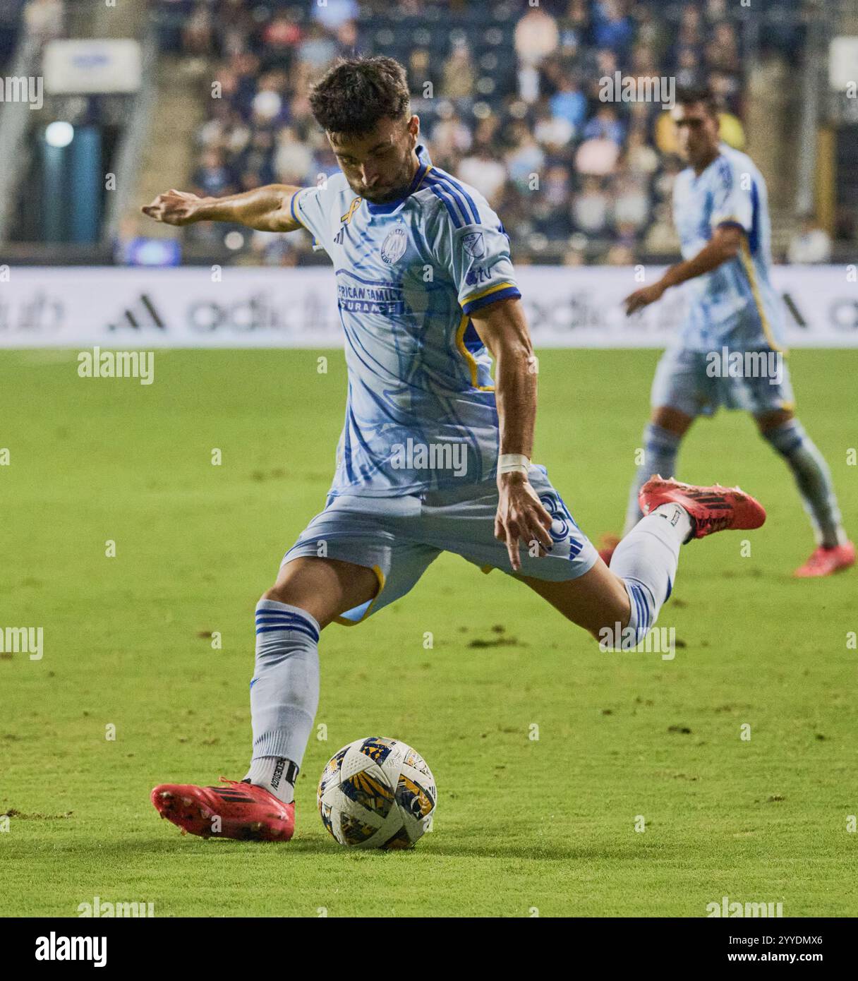 CHESTER, PA, États-Unis - 28 SEPTEMBRE 2024 : MLS match entre Philadelphia Union et Atlanta United FC au Subaru Park. ***USAGE ÉDITORIAL SEULEMENT*** Banque D'Images