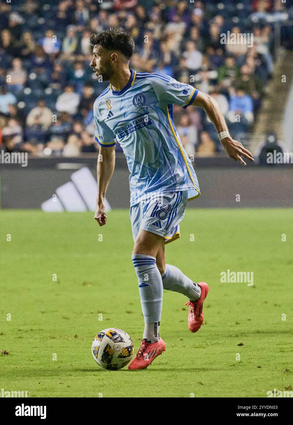 CHESTER, PA, États-Unis - 28 SEPTEMBRE 2024 : MLS match entre Philadelphia Union et Atlanta United FC au Subaru Park. ***USAGE ÉDITORIAL SEULEMENT*** Banque D'Images