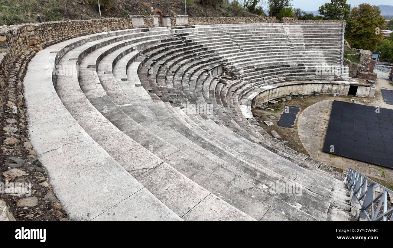 Une vue de l'ancienne ville d'Héracléa à Bitola, Macédoine Banque D'Images