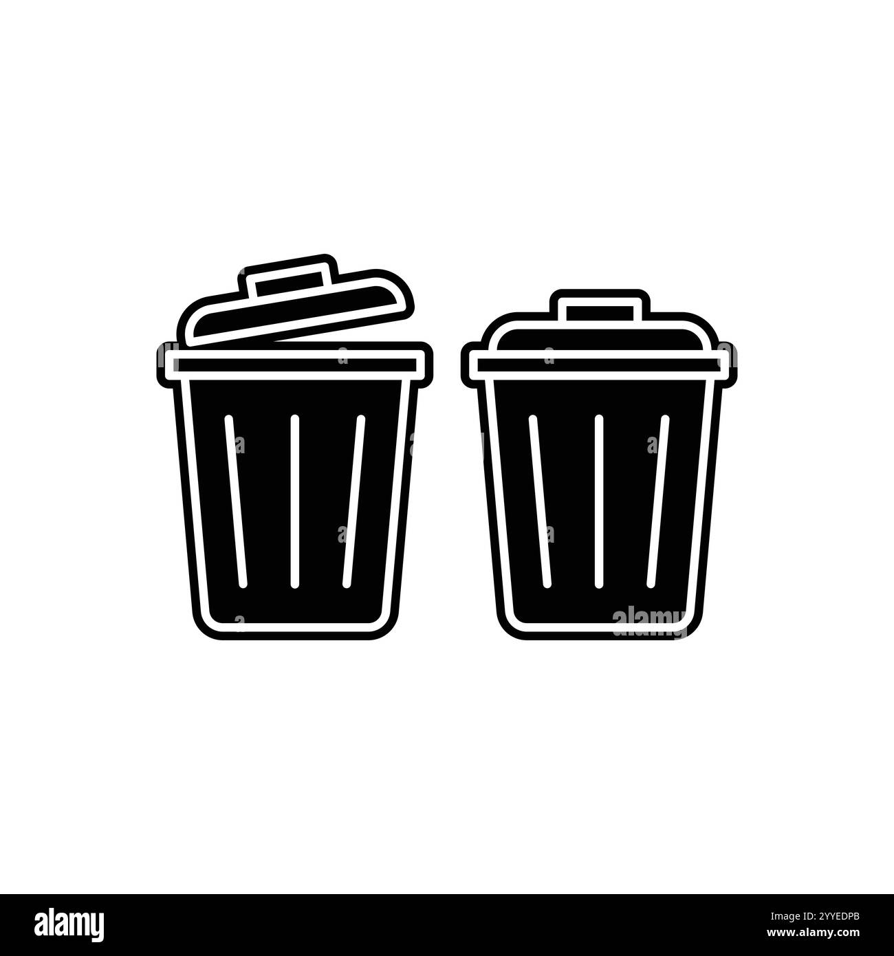 Vecteur d'icône de corbeille pour application Web et mobile. icône corbeille. supprimer le signe et le symbole. Illustration de Vecteur