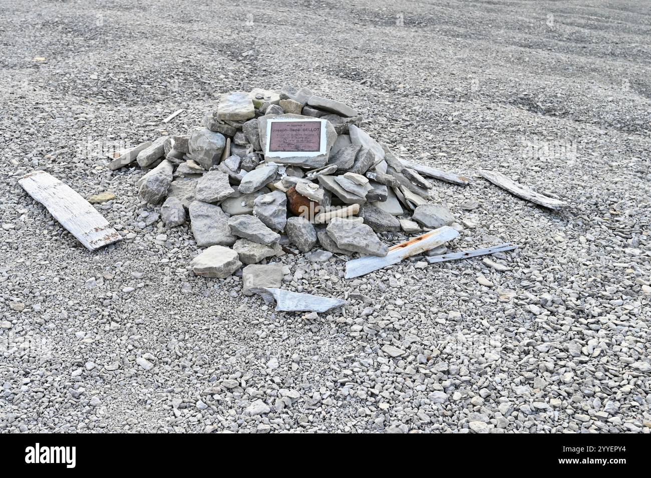 Franklin Camp tombe, Beechy Island, Nunavut, Canada Banque D'Images