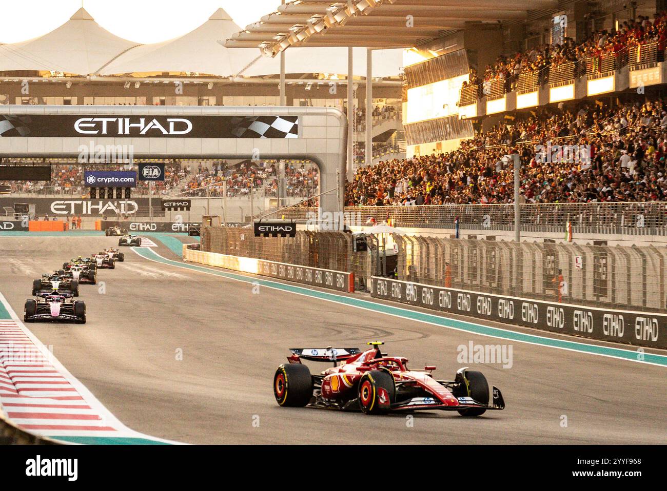 Île de Yas, Abu Dhabi. 6-8 décembre 2024. Grand Prix F1 d'Abu Dhabi. Lando Norris, McLaren. Banque D'Images
