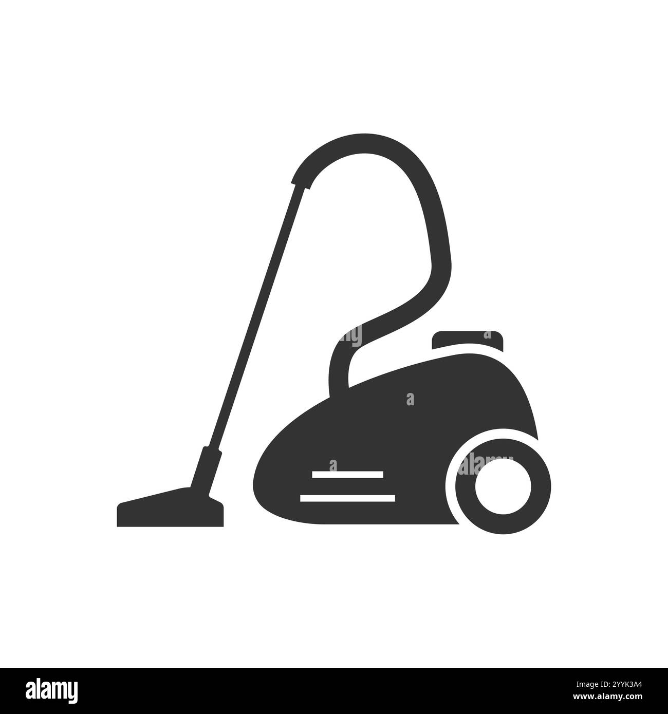 Icône vectorielle noire pour aspirateur Illustration de Vecteur