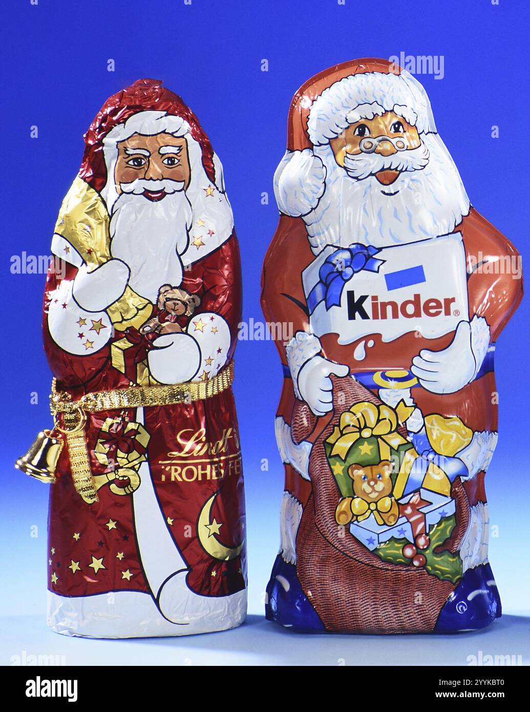 Divers Père Noël en chocolat, Père Noël, Noël, figurine, figurines photo studio, basse-Saxe, République fédérale d'Allemagne Banque D'Images